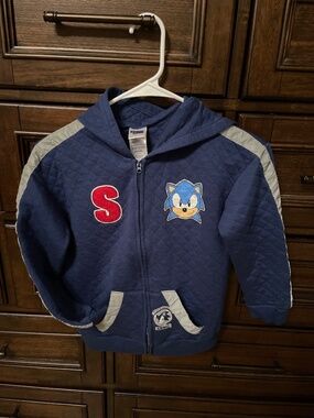 Sonic the hedgehog zipper hoodie